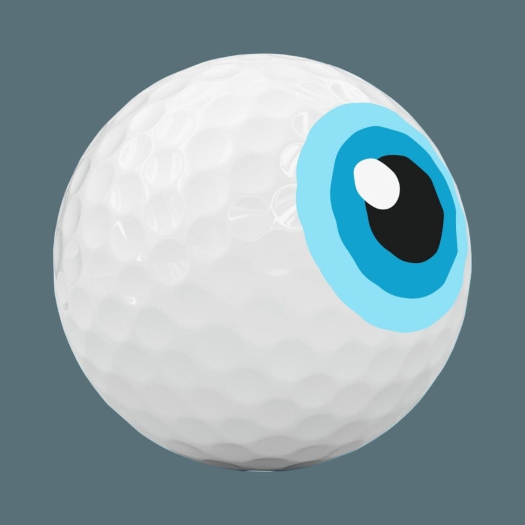 [1Ball] [Nobox] ลูกกอล์ฟ Vice Pro × Greg Mike (Eyeball) กอล์ฟ ลูกกอล์ฟ ลูกพัต Taylormade Callaway Vi