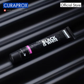 CURAPROX ยาสีฟัน Black is White ช่วยขจัดคราบสี ปราศจากสารฟอกสี กลิ่นไลม์ สูตรเข้มข้น
