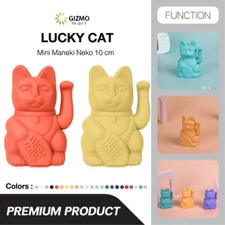 lucky cat Mini แมวกวักนำโชค เรียกทรัพย์ โชคลาภ มั่งคั่ง ขนาด 10 CM. สีเขียว สีม่วง สีส้ม สีเงิน สีดำ สีแดง สีชมพู สีฟ้า