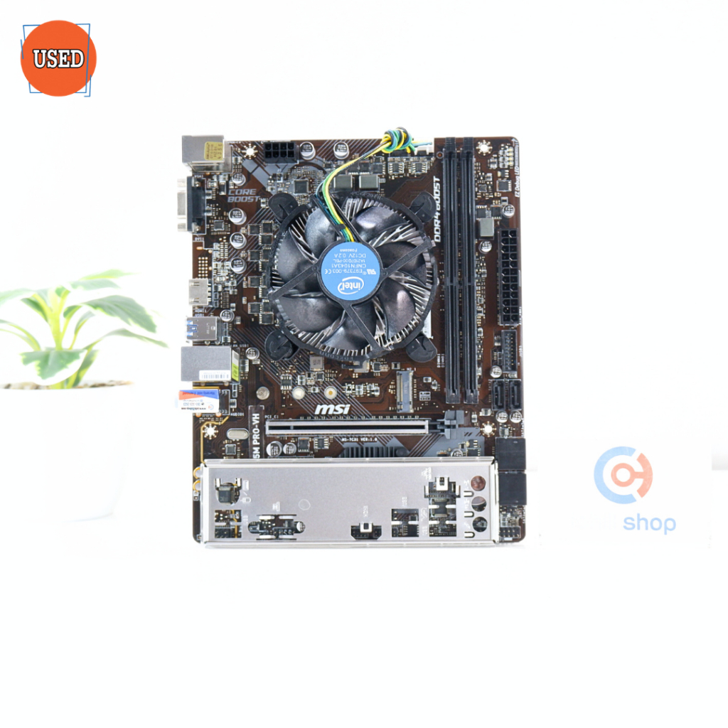 ชุดซีพียูพร้อมเมนบอร์ด CPU: INTEL CORE I5-9400F + MB: MSI B365M PRO-VH P16424