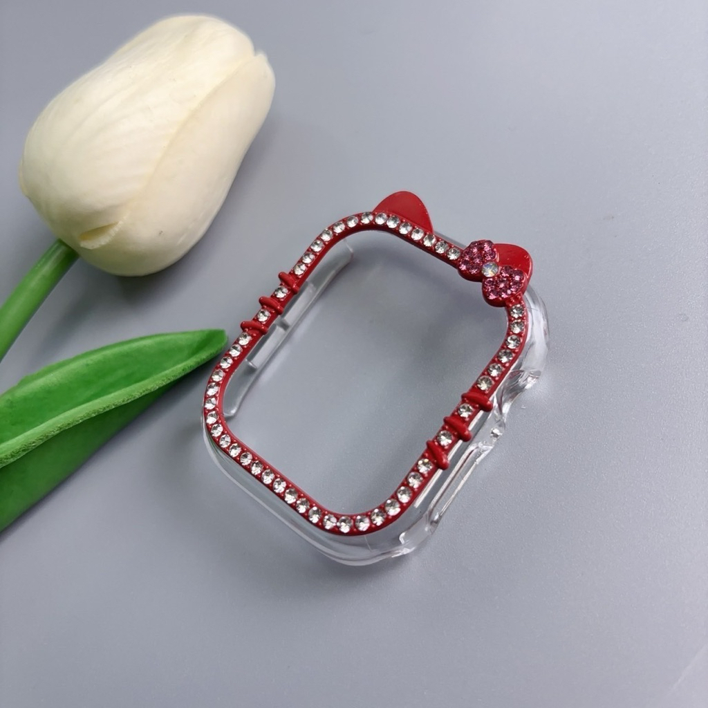 ZMZ-เคสนาฬิกา Samrt Watch เคสเพชรแมว ไม่มีจอ ขนาด 42mmS10 46mm 49mm Diamond Case เคสเพชร - รูปที่ 6