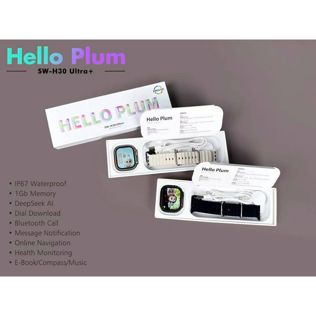 ใหม่ล่าสุด smart watch รุ่นH30ultra Plus หน้าจอ 49 mm โทรเข้าออก แจ้งเตือนแอฟต่างๆ ได้ แบต5-7 วัน มีประกัน1ปี ราคา ถูกที่สุด ดีลบีเคเค แกลเลอรีภาพที่ 4