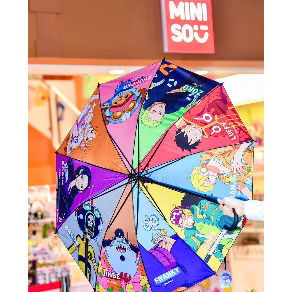 ร่ม One Piece miniso x one piece ร่มยาว ลายวันพีซ