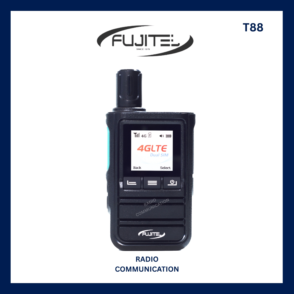 FUJITEL T88 วิทยุใส่ซิม (ยกเว้นใบอนุญาตพก) มีทะเบียนกสทช. ประกัน 1 ปี