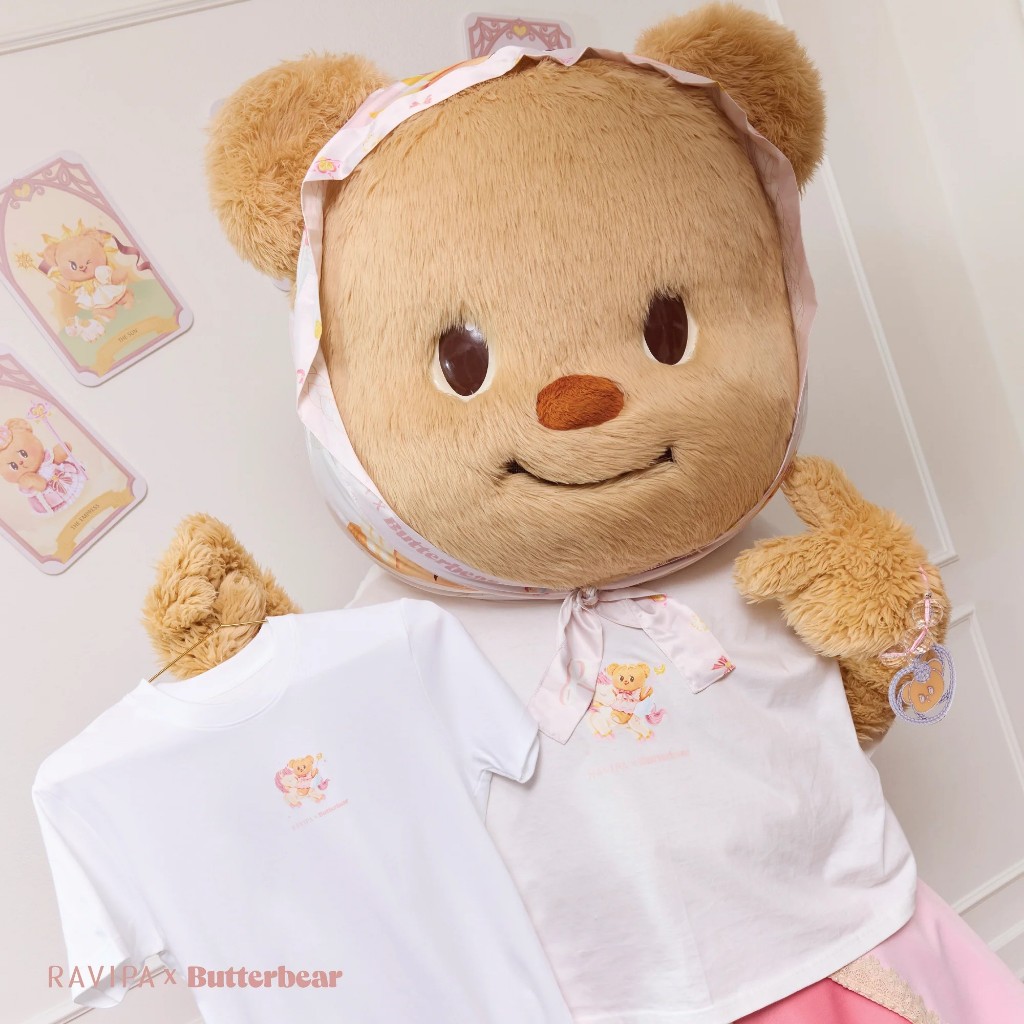 พร้อมส่ง🔮🪄✨RAVIPA x Butterbear - The Empress T-shirt (White)