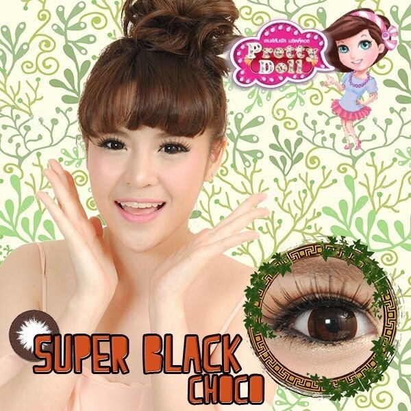 Pretty Doll คอนแทคเลนส์ Super Black