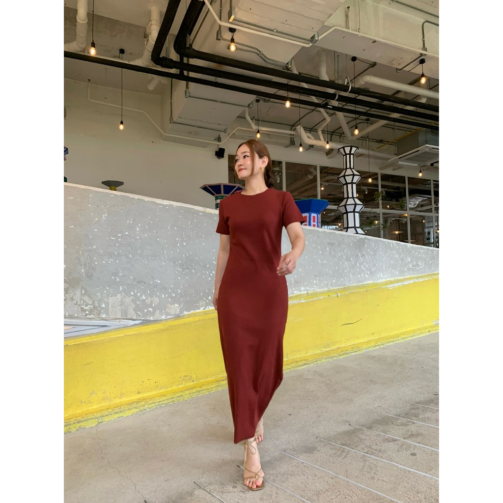 Charlotte irony | Ribbed Maxi dress สีใหม่!