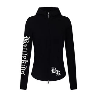 [Trendy hip-hop print, thin sports hoodie]เสื้อฮู้ดแขนยาวมีซิปพิมพ์ลายตัวอักษรแนวสตรีทสำหรับผู้หญิง