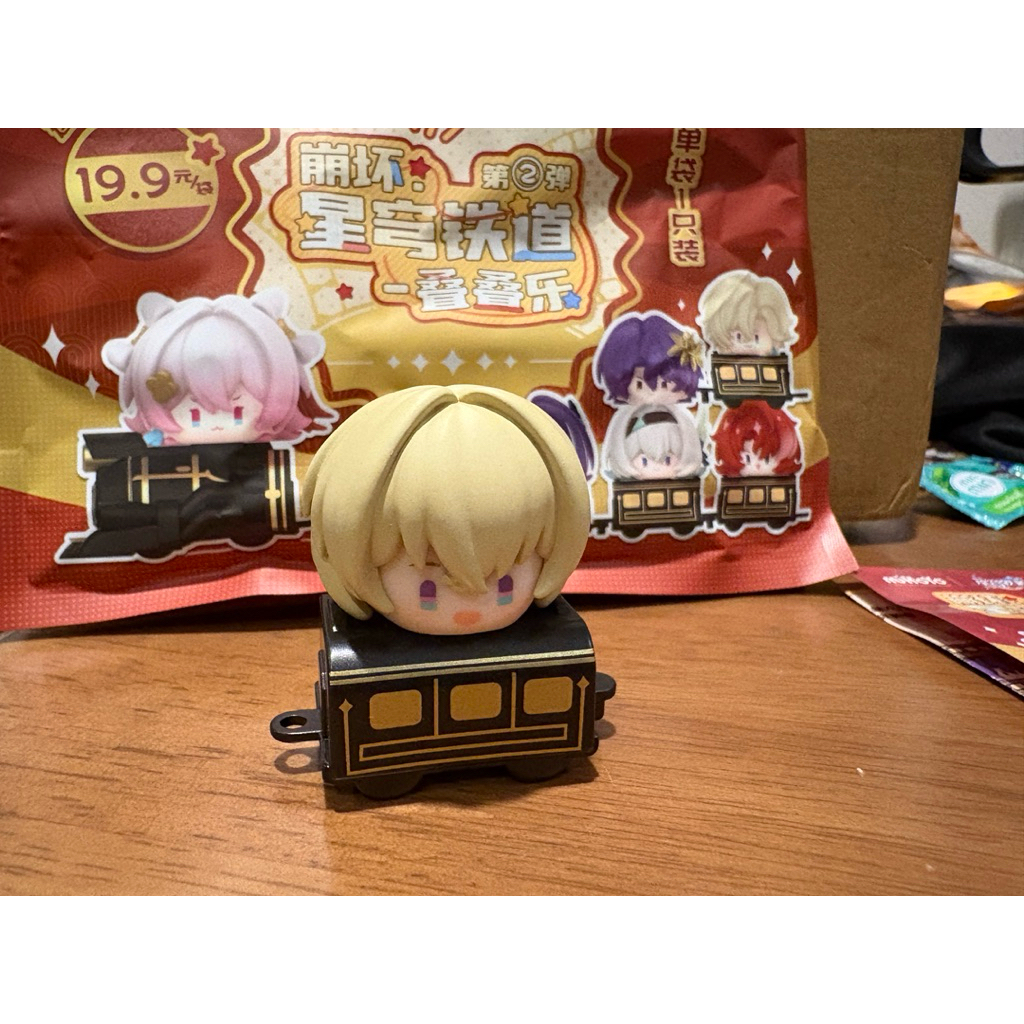 ตุ๊กตาสุ่ม HSR รถไฟ รางดาว เปิดห่อแล้ว Aventurine ร่างเด็ก Chibi