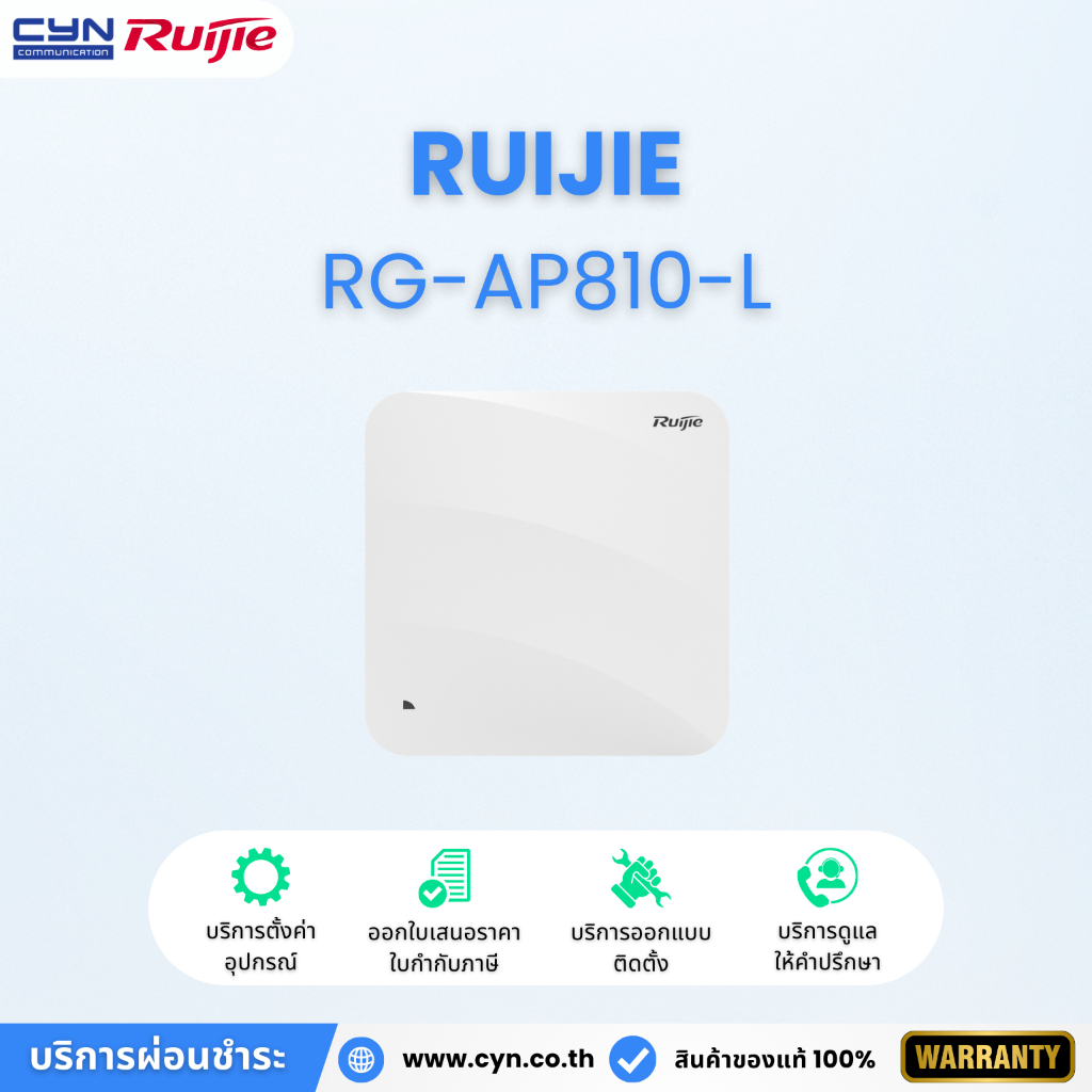 Ruijie RG-AP810-L Wi-Fi 6 Dual-Radio Indoor Access Point