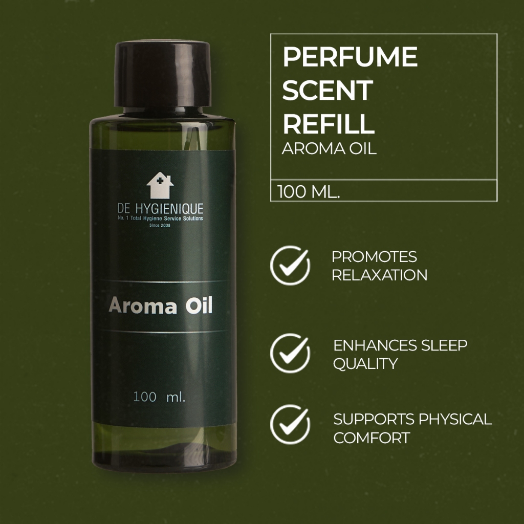 De Hygienique รีฟิลน้ำมันหอมระเหย 100ml สำหรับเครื่องพ่นอโรม่า | Aroma Oil Fragrance Refill