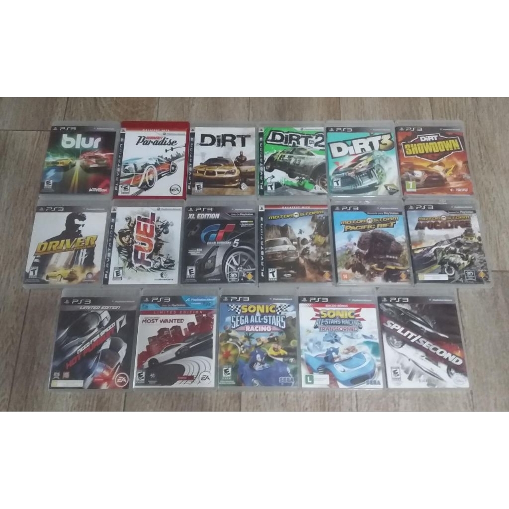 PS3 car games collection