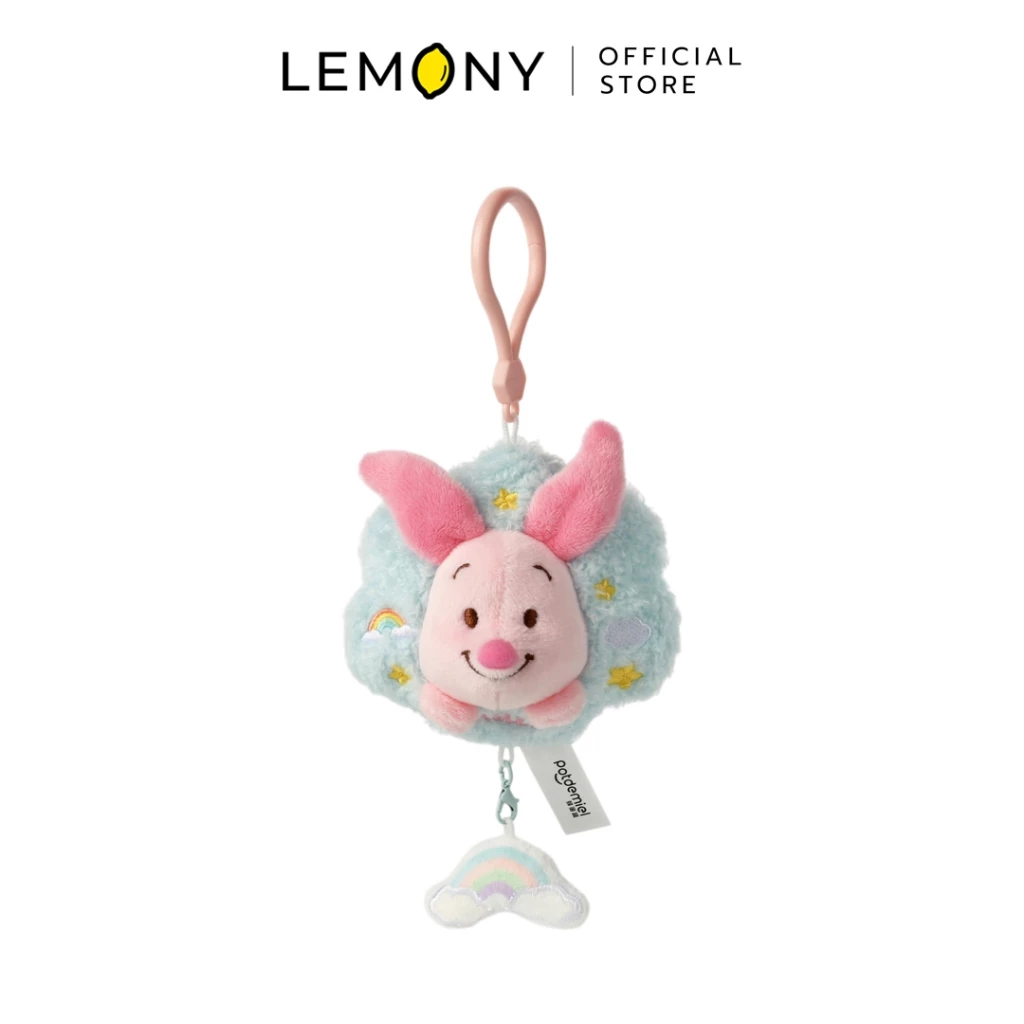 LEMONY พวงกุญแจตุ๊กตาพิกเล็ต ซีรีส์ Cloud ขนาด 9.5 ซม. Disney Winnie the Pooh Collection