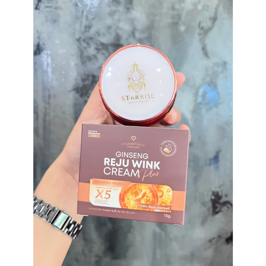 พร้อมส่ง ครีมโสม รีจู วิงค์ พลัส แพ็คเกจใหม่ ฟาวเดอร์สกิน Founderskin สกินแคร์ Skincare thumbnail 5