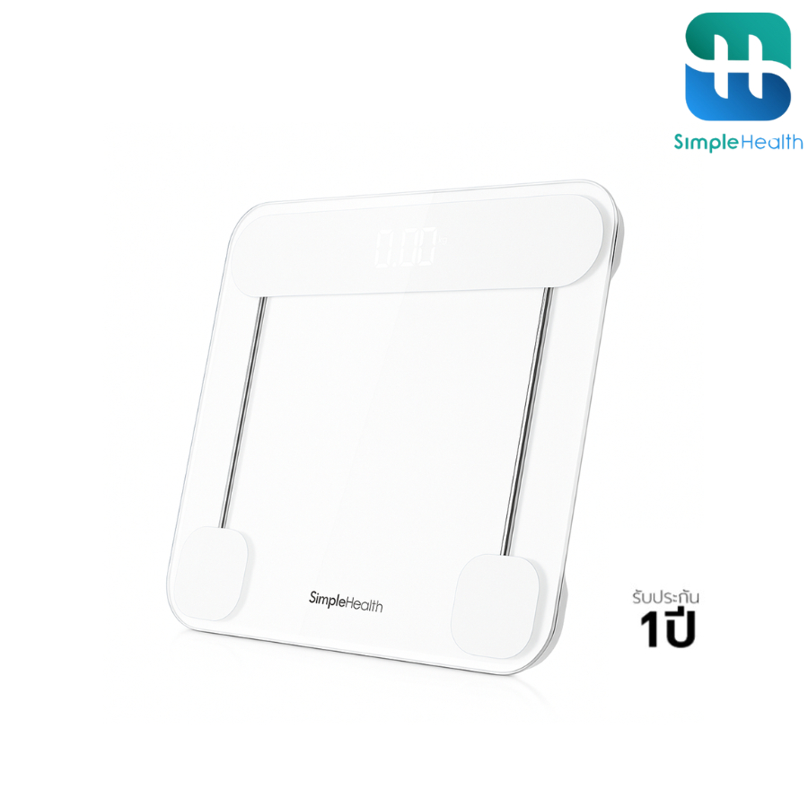 Simple Healthcare เครื่องชั่งน้ำหนักสุขภาพ Weight Scale จอแสดงผล LED  ใช้งานยาวนาน รับประกัน 1 ปี