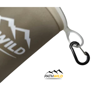 PATHWILD SPEED CUP - BLACK แก้วนิ่ม พกพาสะดวก พับเก็บได้ น้ำหนักเบา มีหูเกี่ยว แถมคาราไบเนอร์จิ๋วน่ารัก