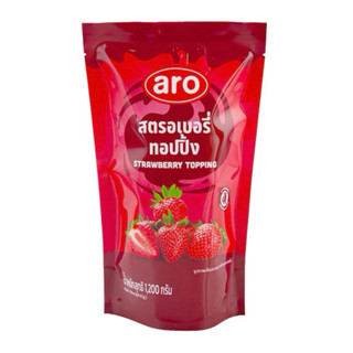 🚗delivery ซอสสตรอเบอรี่ สตรอเบอรี่ท็อปปิ้ง เอโร่ 1.2 กก.