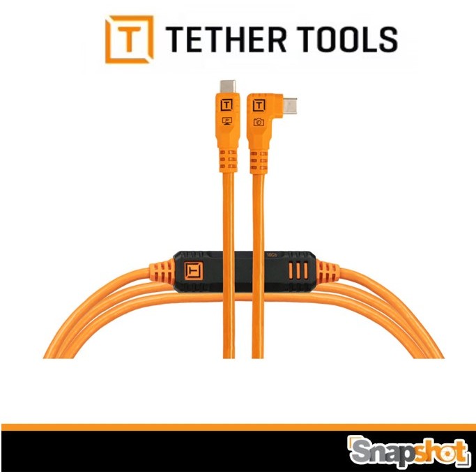 TetherPro Optima 10G USB-C, Straight to Right Angle Cable ประกันศูนย์ไทย
