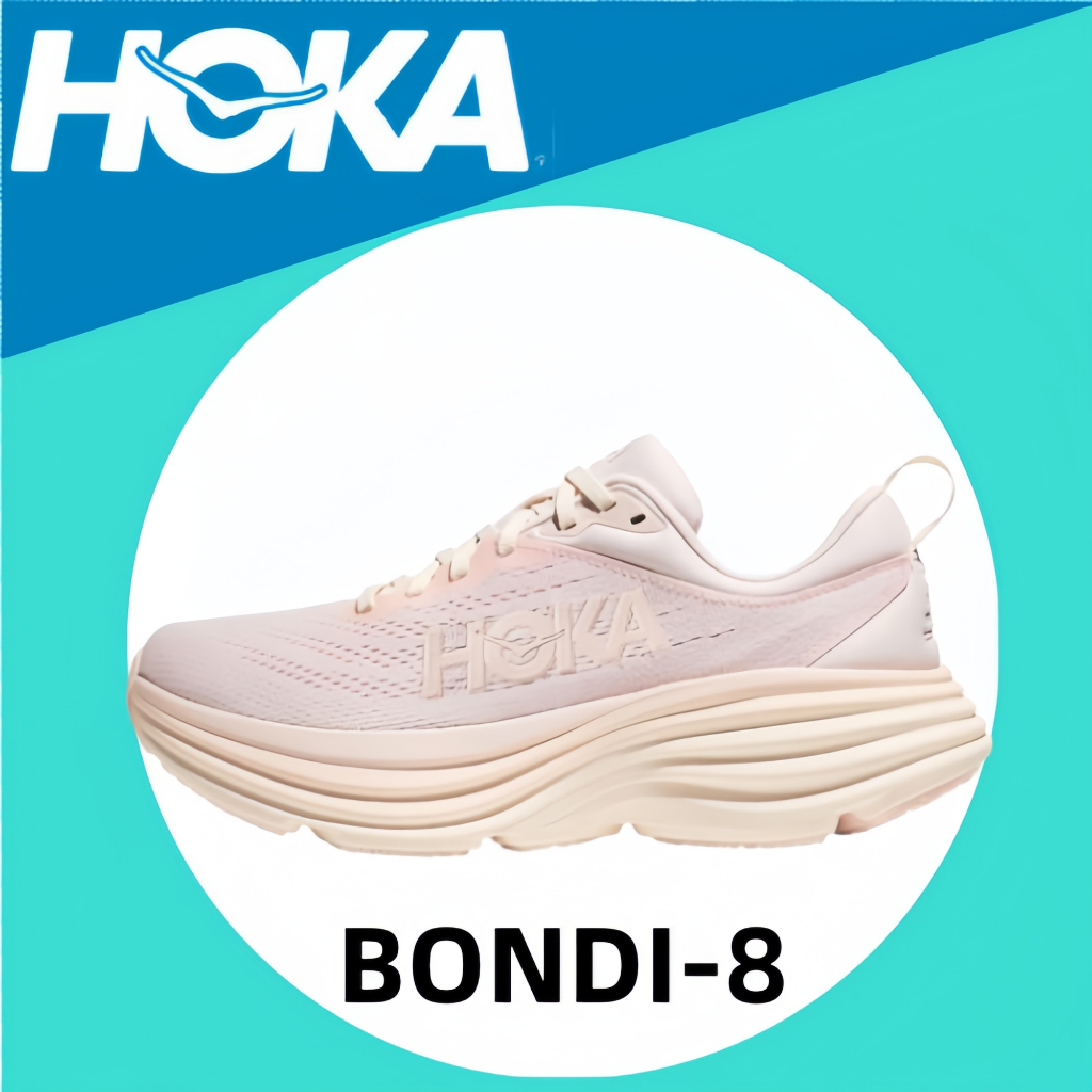 🔥100 % เป็นของแท้ 🔥 HOKA ONE ONE Bondi 8  1127952-CCPR Casual shoes Running shoes Sports shoes