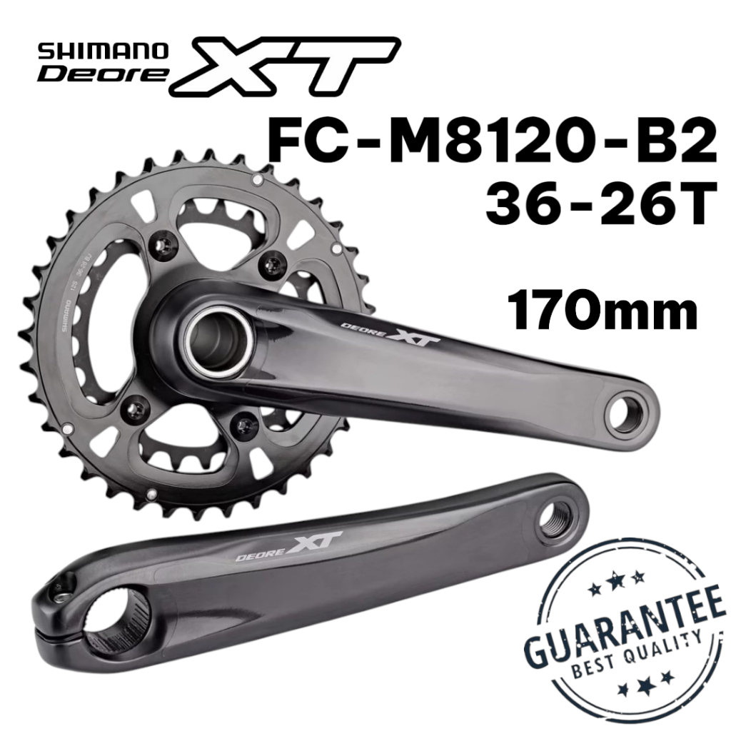 ขาจาน Shimano XT FC-M8120-B2 | 36-26T | 12 สปีด | ขนาด 170mm | ของแท้ ศูนย์ไทย
