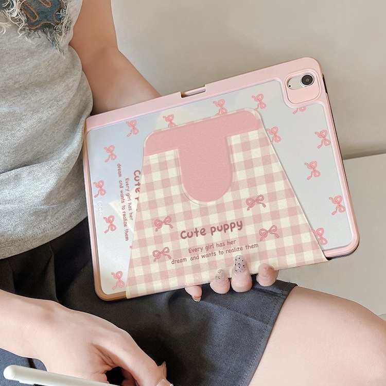 🚀จัดส่งทันที🚀เคสไอแพด การหมุน 360 องศา bow-knot Gen12/11 Air7/6 13 Pro11 เคสiPad Gen6 Air5 10.9