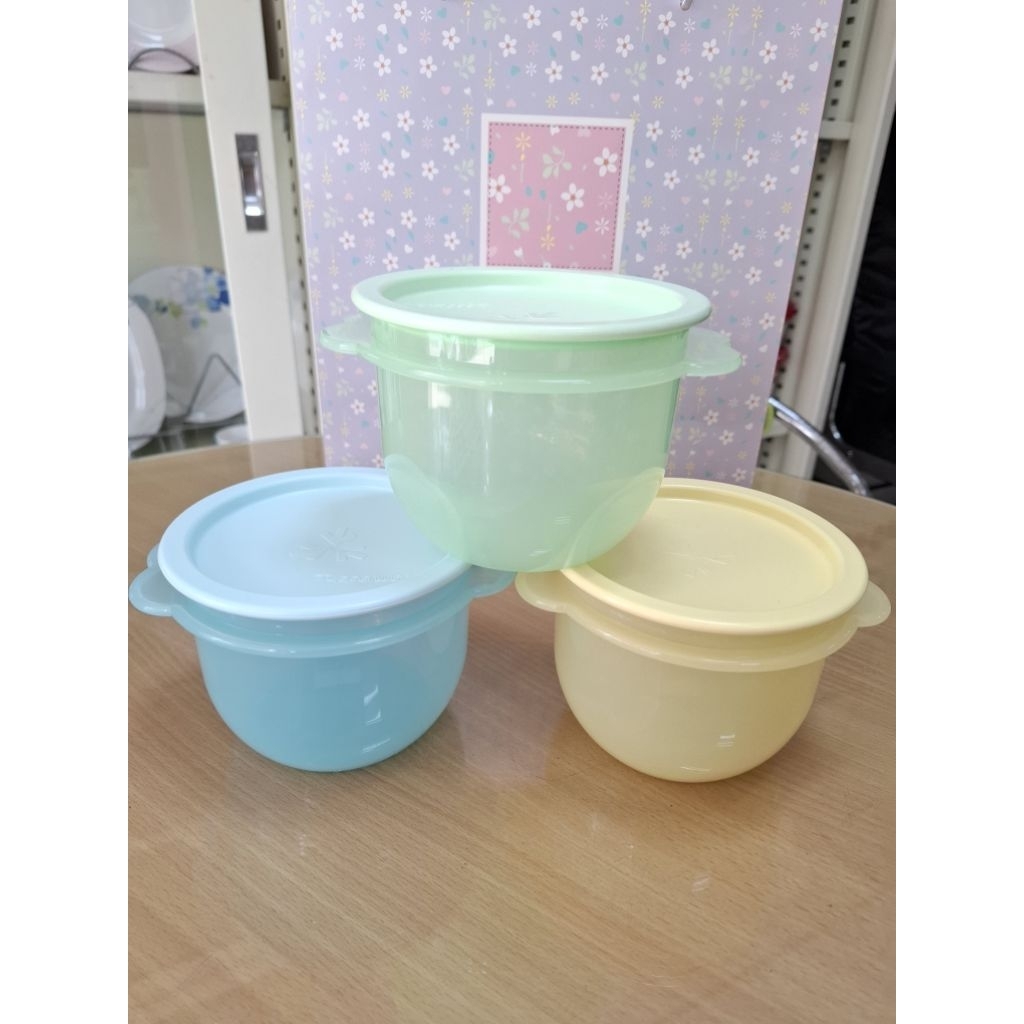 Tupperware ถ้วยวันทัชมิกกี้ ฝาปิดแน่น ใส่อาหารแห้ง/ขนมกรุบกรอบได้ดีเยี่ยม(1ใบ)