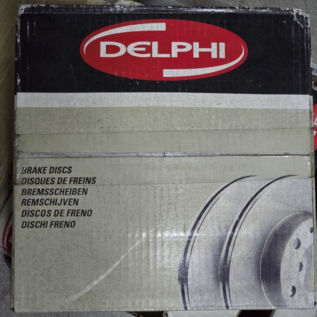 DELPHI จานดีสเบรค BG3734W จานดีสเบรคหน้า TOYOTA ALTIS 2002-2007  255(DIA) 25(MAX) 4H