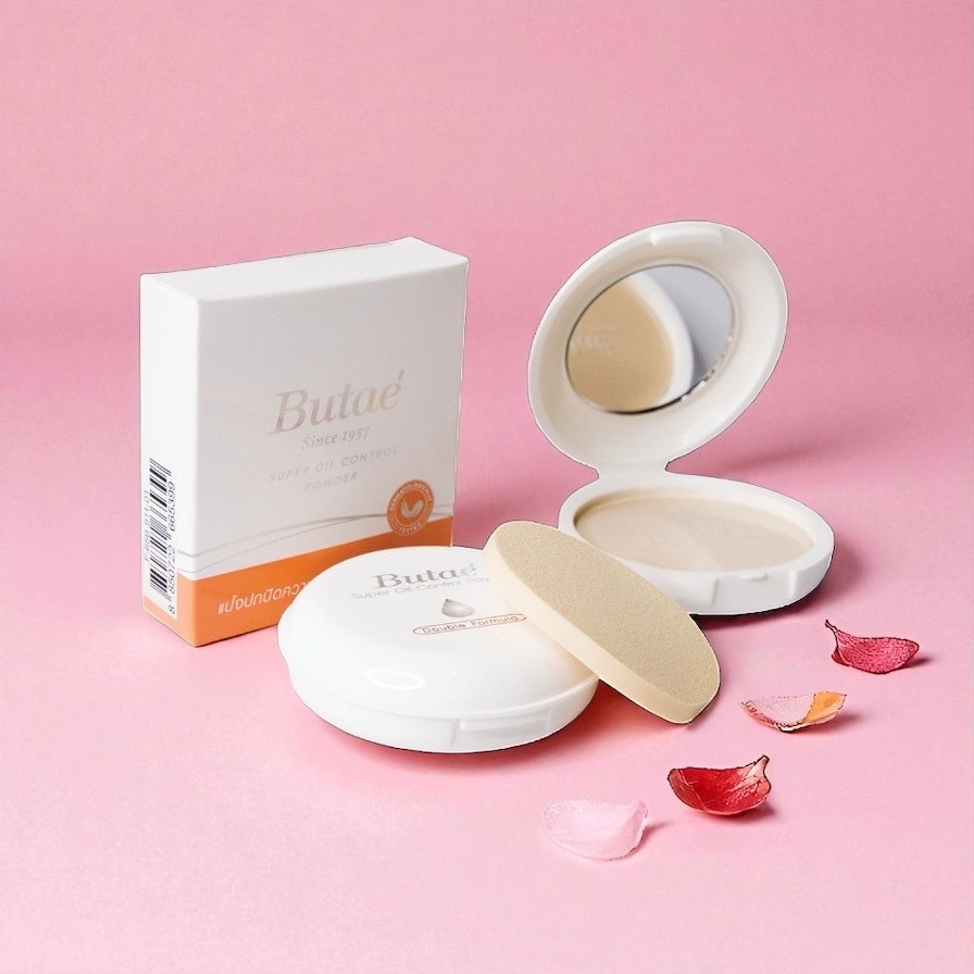 แป้งคุมมัน แป้งบูเต้ Butae Super Oil Control Powder 13g (เเท้บริษัท 1กล่อง 39บาท )