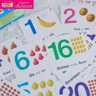 MISBOOK แฟลชการ์ด First Step Flashcards for Early Learners : กขค ABC 123 | แฟลชการ์ด | บัตรคำศัพท์