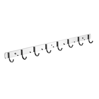 ราวตะขอ ราวแขวน อเนกประสงค์ สแตนเลส 304 แบบ 8 ตะขอ ความยาว 60 ซม. Stainless Steel 304 Multipurpose Hook, 8 hooks, 60 cm.