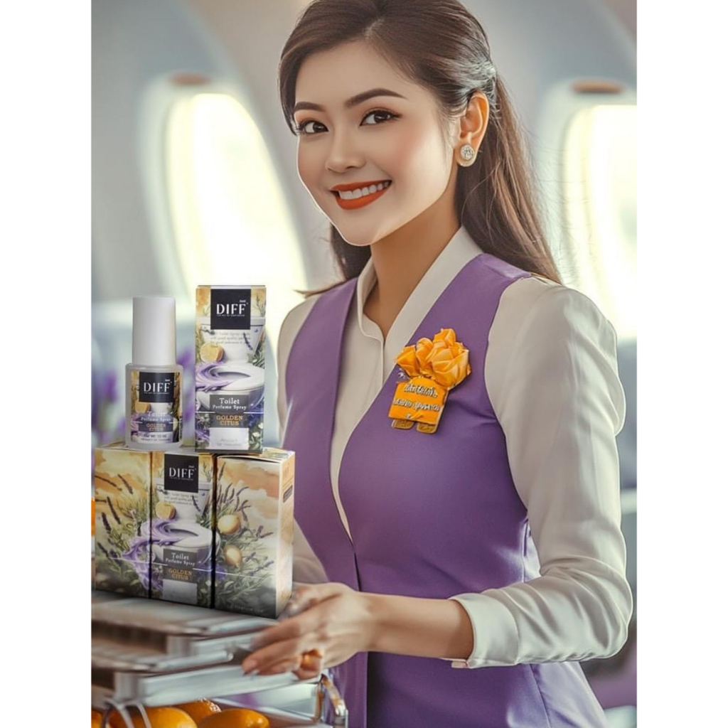 Diff Premium Toilet Aroma Spray – Golden Citrus