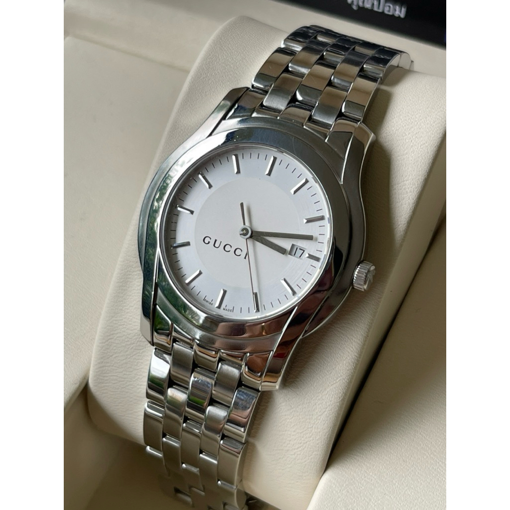 GUCCI 5500 XL Round Face Quartz Watch หน้าปัด 37 mm