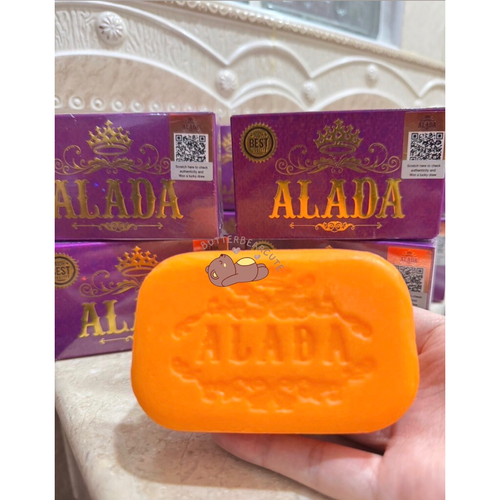 Alada Aura Brightening Soap 160g สบู่เพื่อผิวกระจ่างใส ใช้ได้ทั้งผิวหน้าและผิวกาย – โปรปัง