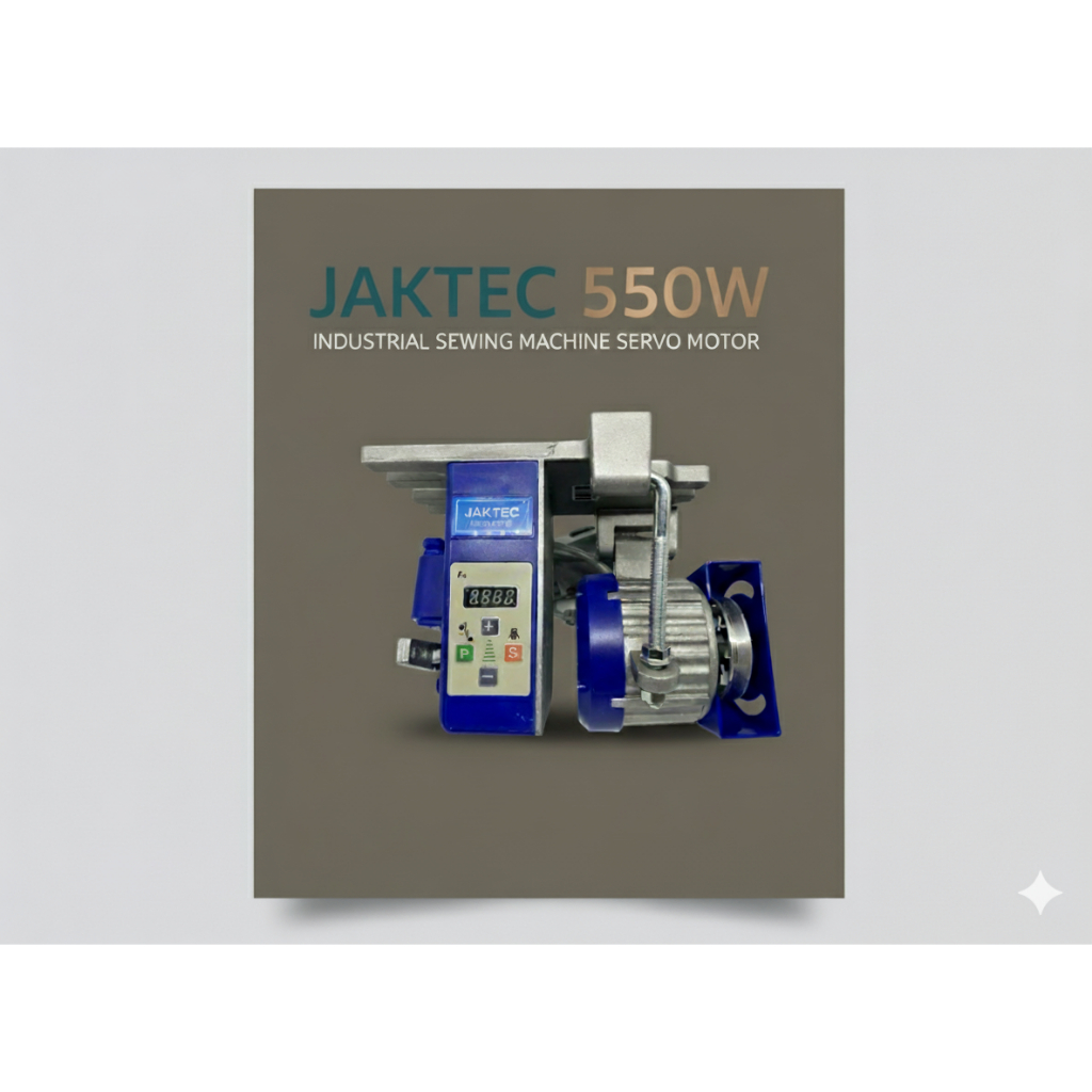 JAKTEC 550W มอเตอร์ประหยัดไฟสำหรับจักรเย็บผ้าอุตสาหกรรม ( ฟรีสายพาน )