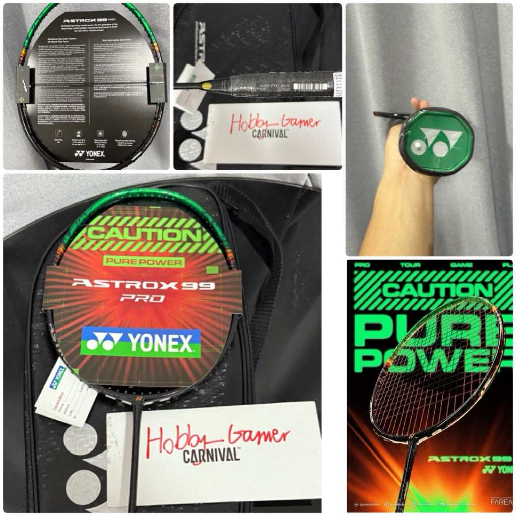 [มือ1 พร้อมส่งด่วน ของแท้💯] ไม้แบด Yonex Astrox 99 Pro Gen 3 3u5 4u5 สีดำเขียวตัวใหม่ รหัสไทย ของใหม