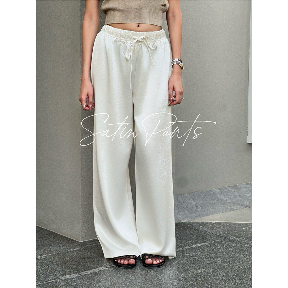 SEASON STUDIO – SATIN PANTS / กางเกงซาติน ผิวสัมผัสสบาย ผ้าทิ้งตัวสวย