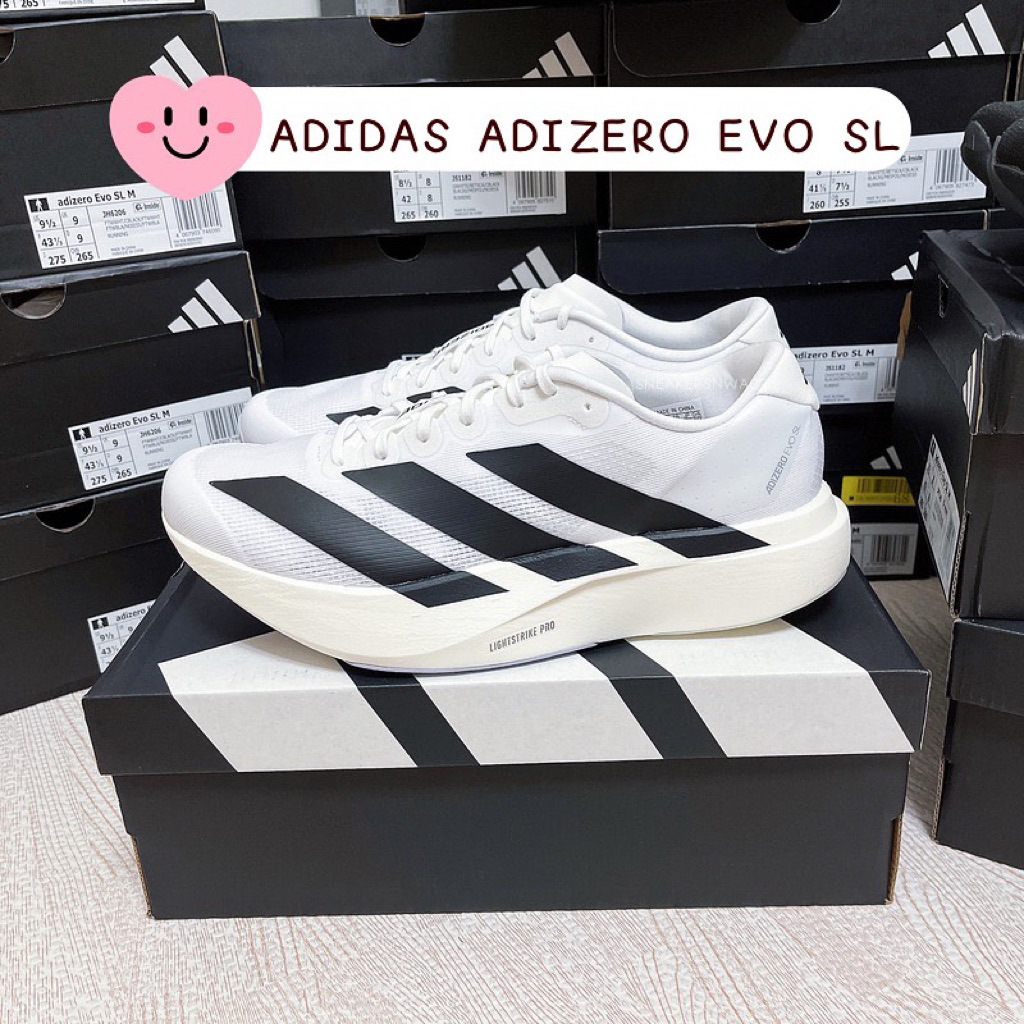 [พร้อมส่ง] รองเท้าวิ่ง ADIDAS ADIZERO EVO SL - (JH6206) , (JH6208) Color: Cloud White/Core Black