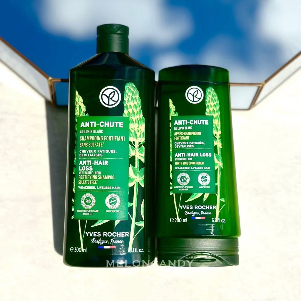 SALE🔥แท้💯% อีฟ โรเช Yves Rocher Anti-Hair Loss Shampoo 300 มล/Conditioner 200 มล แชมพู/ครีมนวดสำหรับผู้ที่มีผมร่วง