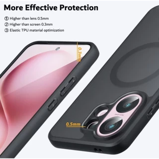 เคส Vivo V60 / V60 lite เคสแม่เหล็ก กันกระแทก ฝาหลังแข็ง ส่งจากไทย Frosted Case