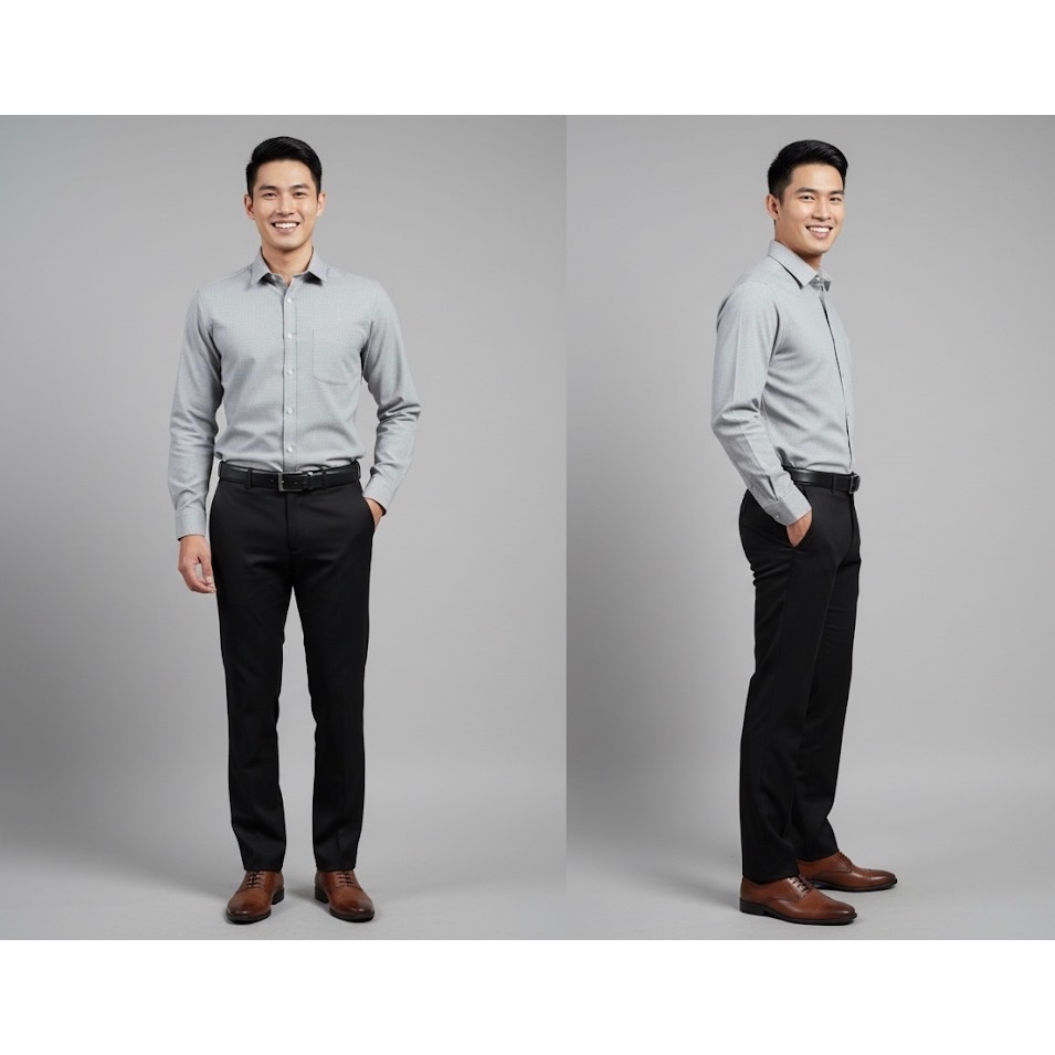 กางเกงสแล็คการ์บาร์ดิน ทรงขากระบอกเล็ก ใส่ทำงาน
