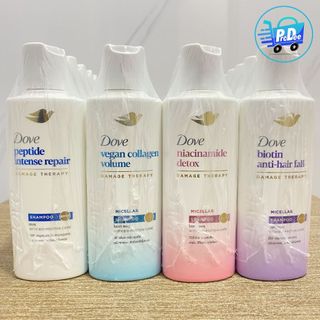 (โฉมใหม่ แพ็ค 6 ขวด) โดฟ แชมพู ขนาด 60 มล. แพ็ค 6 ขวด มี 4 สูตร New Dove shampoo 60 ml