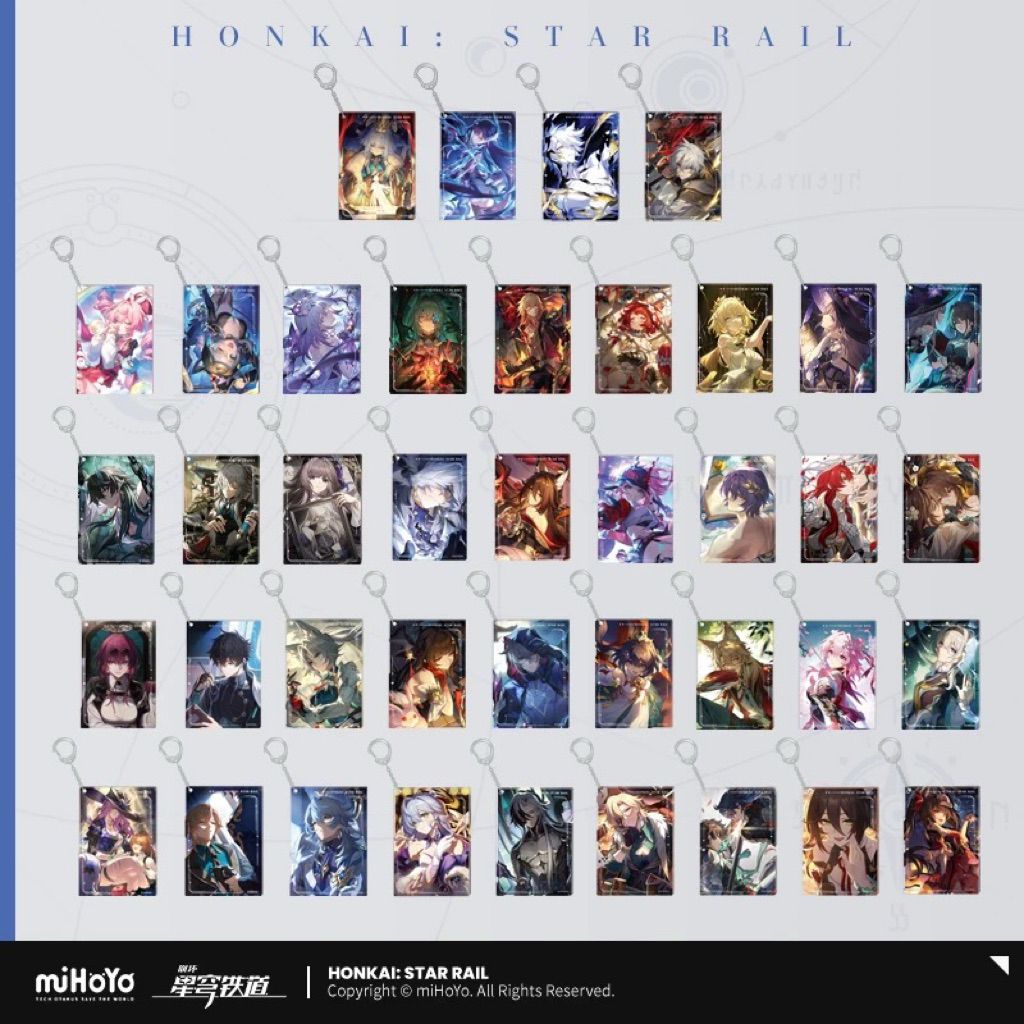 [พร้อมส่ง] Official แท้ Acrylic keychain Honkai Star rail Mihoyo