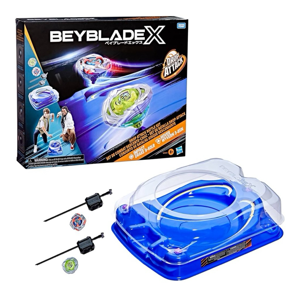(รอถึงไทย)สนาม Hasbro Beyblade X Drop Attack Battle Set with Beystadium Arena Tops & Launchers, Impa