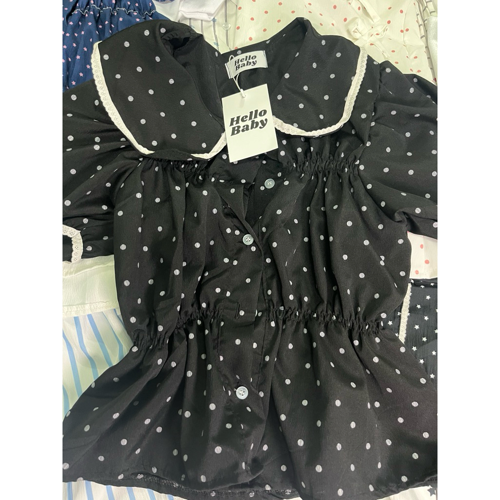 เสื้อเชิ้ตคอบัวhello baby