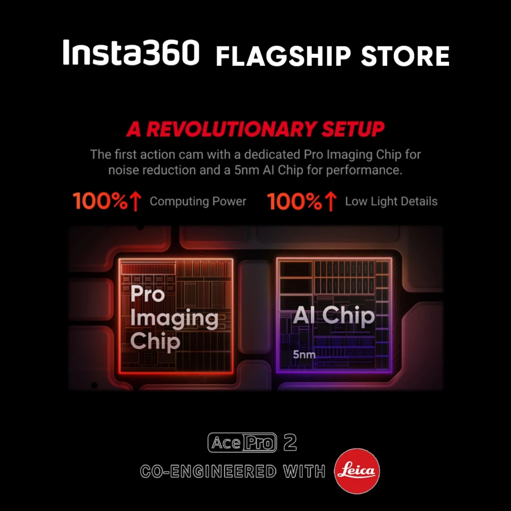 Insta360 Ace Pro 2 กล้องแอคชั่น เลนส์ LEICA กันน้ำ 12m ถ่ายวิดีโอชัด 8K ถ่ายรูป 50MP กล้อง อินสตา 360 Action Camera thumbnail 6