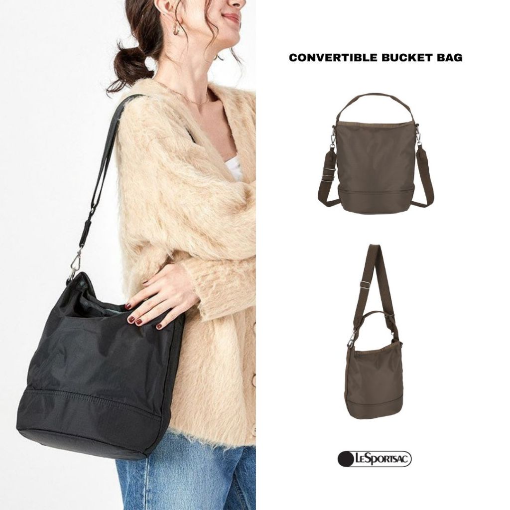 Lesportsac Convertible Bucket Bag กระเป๋าโท๊สทรงถัง Style 1540