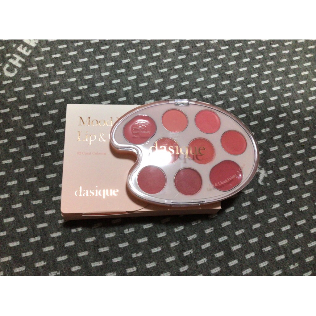 Dasique mood painting lip & cheek palette ของแท้สีเบอร์ 2 Coral มือสอง ใช้ไปไม่กี่ครััง
