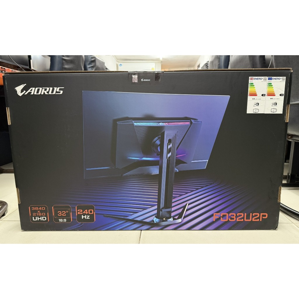 MONITOR GIGABYTE AORUS FO32U2P - 31.5 INCH OLED 4K 240Hz AMD FREESYNC PREMIUM PRO USB-C จอมือสอง ประ
