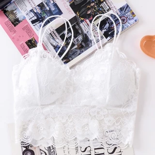 Kalora Bikinis เสื้อเกาะอก เสื้อชั้นใน บราไร้โครง สายเดี่ยวลูกไม้ เซ็กซี่ แฟชั่น ใส่สบาย เน้นความนุ่ม สไตล์เกาหลี N01