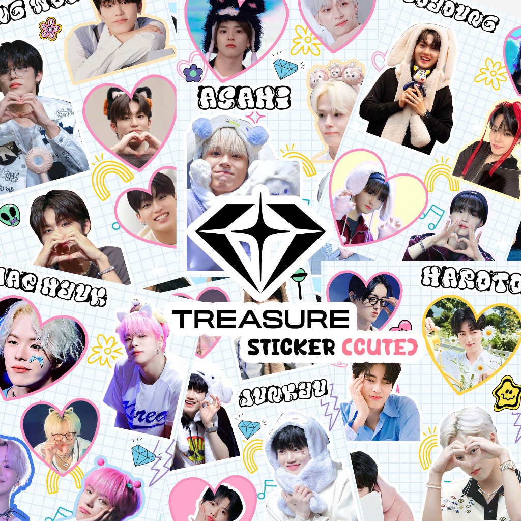น้องสมบัติ เทรเชอร์ สติ๊กเกอร์ไม่ไดคัต 10ใบ 10เมมเบอร์ (ต้องใช้กรรไกรตัดแยกเอง)